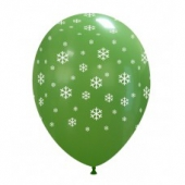 Palloncini Verdi - Neve di Natale