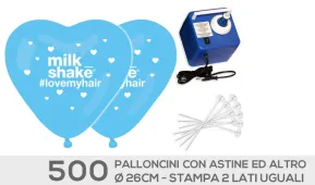 Palloncini Bio Personalizzati Cuore con stampa su due lati uguali